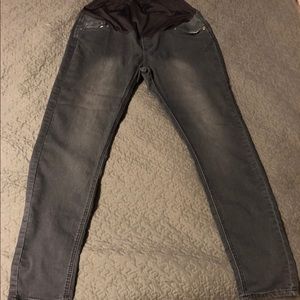 Dark denim maternity jeans- size Large